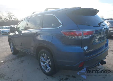 2015 Toyota Highlander Xle V6 from USA, damaged, VIN 5TDJKRFH6FS138437